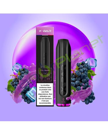 X-Bar 2ml 20mg ICE GRAPE - POD DESCARTÁVEL 650 Puff