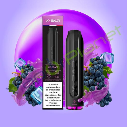 X-Bar 2ml 20mg ICE GRAPE - POD DESCARTÁVEL 650 Puff