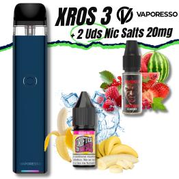 XROS 3 (Navy Blue) Vaporesso + 2 uds Nic Salts 10ml 20mg