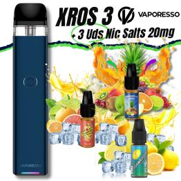 XROS 3 (Navy Blue) Vaporesso + 3 uds Nic Salts 10ml 20mg