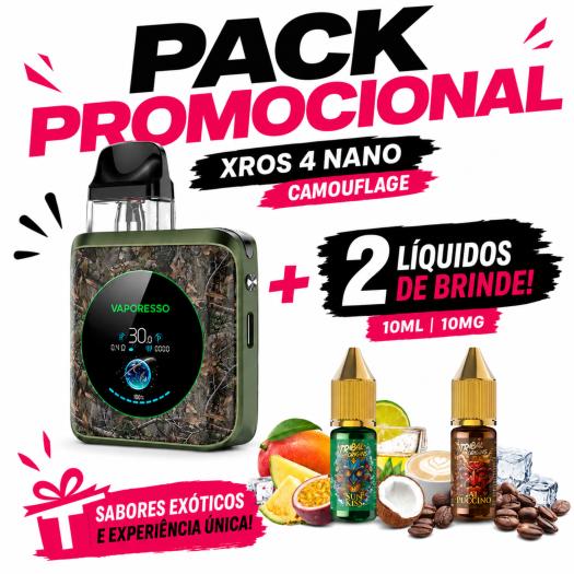 Xros 4 NANO Vaporesso + 2 Nic Salts 10ml 20mg de Brinde