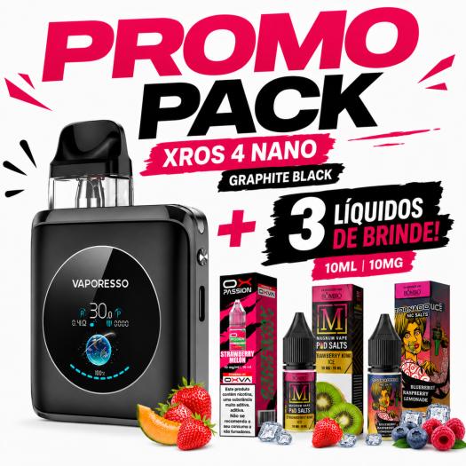 Xros 4 NANO Vaporesso + 3 Nic Salts 10ml 10mg de Brinde