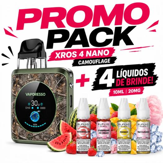 Xros 4 NANO Vaporesso + 4 Nic Salts 10ml 20mg