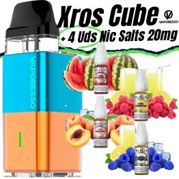Xros Cube (BONDI BLUE) Vaporesso + 4 uds Nic Salts 10ml 20mg