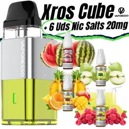 Xros Cube (CYBER LIME) Vaporesso + 4 uds Nic Salts 10ml 20mg