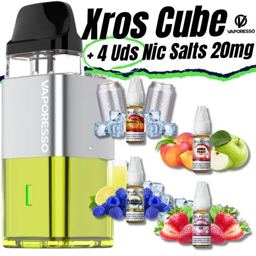 Xros Cube (CYBER LIME) Vaporesso + 4 uds Nic Salts 10ml 20mg