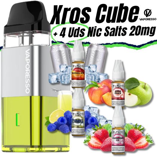 Xros Cube (CYBER LIME) Vaporesso + 4 uds Nic Salts 10ml 20mg