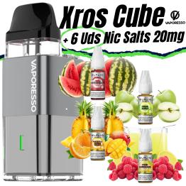 Xros Cube (GREY) Vaporesso + 4 uds Nic Salts 10ml 20mg