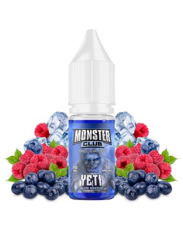 Yeti Blue Breeze 10ml – Monster Club Nic Salts - SAIS DE NICOTINA