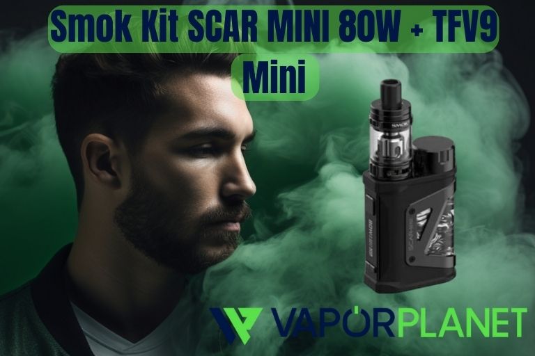 → Kit Smok SCAR MINI 80W + TFV9 Mini 2ml – kit Smok eCigs