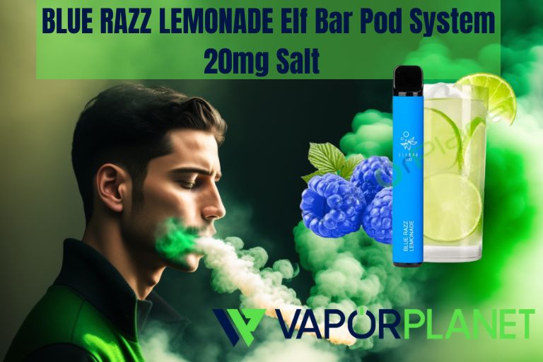 BLUE RAZZ LEMONADE Elf Bar Pod System 20mg Sal - Descartável