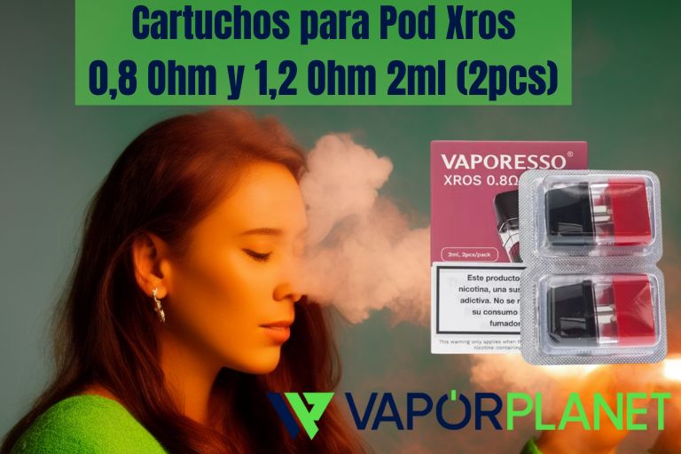 Cartuchos Xros Pod 0,8 Ohm e 1,2 Ohm 2ml (2pcs) - Vaporesso Pod