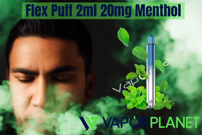 Flex Puff 2ml 20mg Mentol - Vabeen - POD DESCARTÁVEL 700Puff