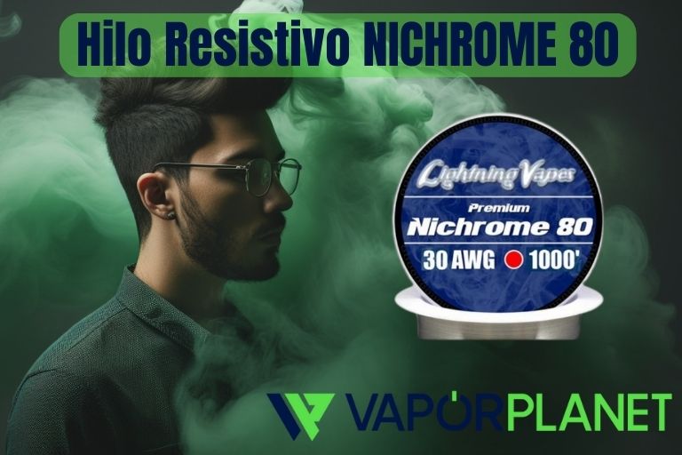 Fio resistivo NICHROME 80 300 metros - Lightning Vapes 32/34/36/38/40 AWG