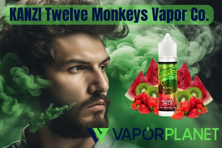 KANZI Twelve Monkeys Vapor Co. 50ml + Free Nicokit - Vaping Liquids