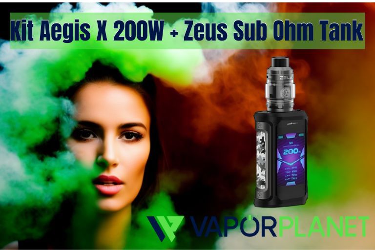 Kit Aegis X 200W + Tanque Zeus Sub Ohm - Kit Geekvape