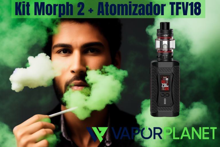 Kit Morph 2 + Atomizador TFV18 – kit Smok eCigs