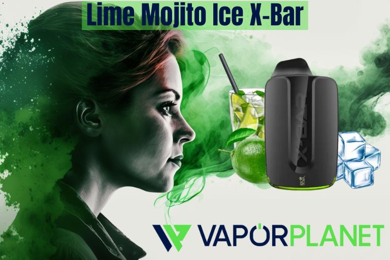 Lime Mojito Ice X-Bar - CAIXA - 4000 Puffs - POD Descartável SEM NICOTINA