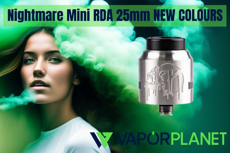Nightmare Mini RDA 25mm NOVAS CORES - Suicide Mods por Vaperz Cloud