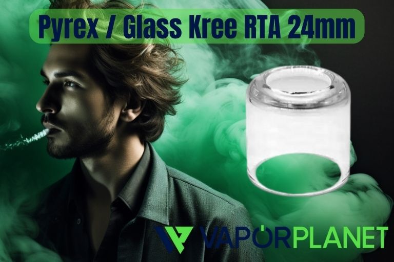 Pyrex / Vidro Kree RTA 24 mm 3,5 ml - Mods a gás