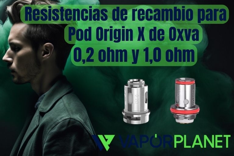Bobinas de substituição para Pod Origin X da Oxva 0,2 ohm e 1,0 ohm