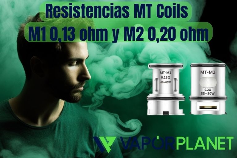 Resistores de bobinas MT M1 0,13 ohm e M2 0,20 ohm – Resistores de bobina Voopoo