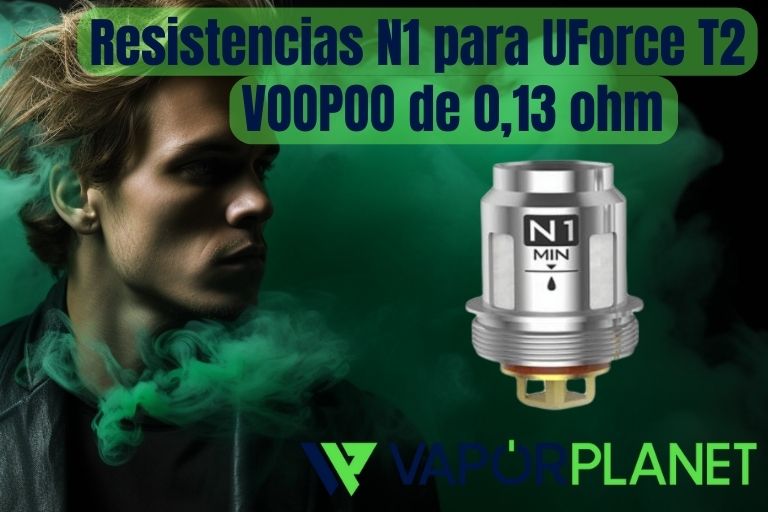 Resistores N1 para UForce T2 VOOPOO 0,13 ohm – Bobina Voopoo