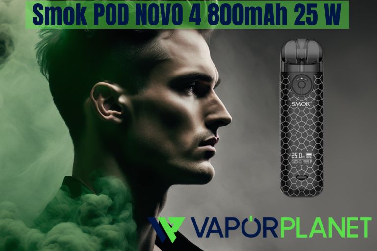 Smok POD NOVO 4 800mAh 25 W - 2 ml – POD para Sais de Nicotina