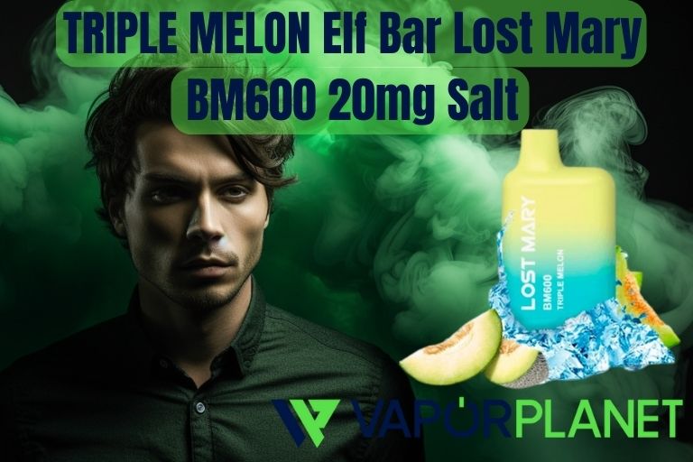 TRIPLE MELON Elf Bar Lost Mary BM600 20mg Sal - Descartável