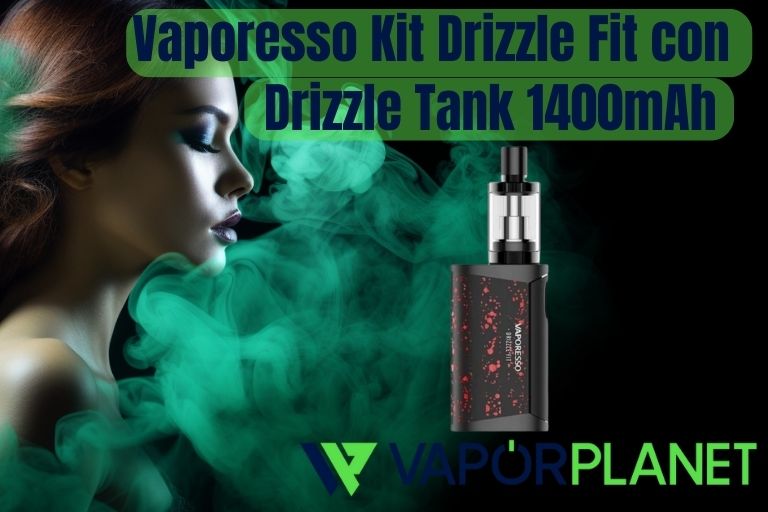 Kit Vaporesso Drizzle Fit com tanque Drizzle 1400mAh - kit Vaporesso eCigs