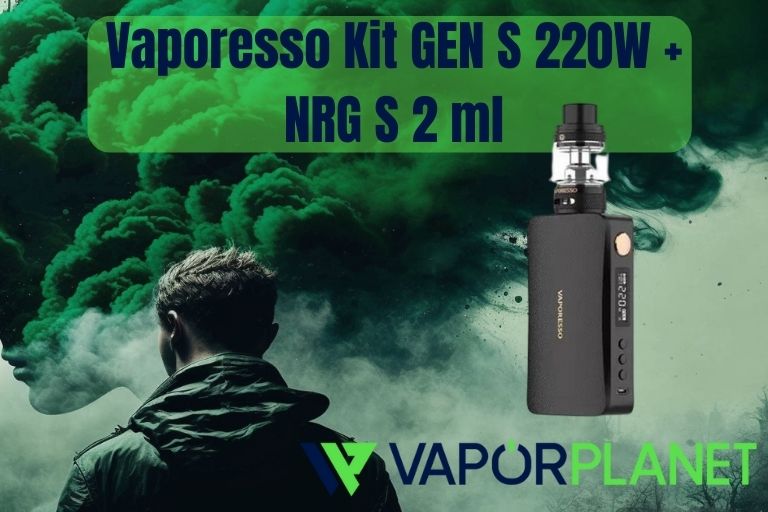 Vaporesso Kit GEN S 220W + NRG S 2ml – Vaporesso eCigs