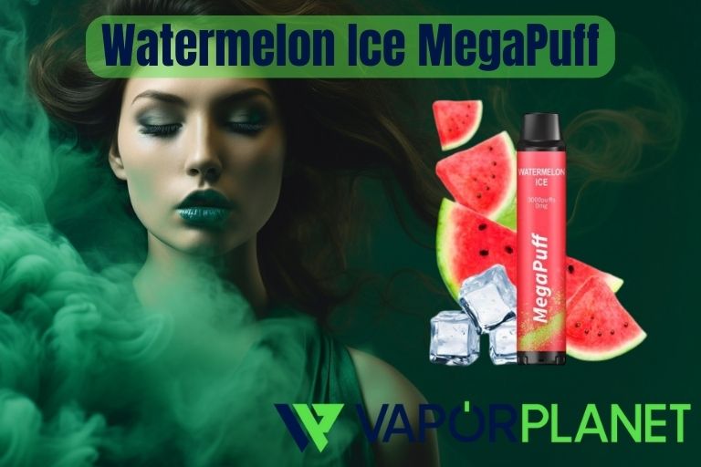 Melancia Ice MegaPuff – 3000 PUFF – Descartável SEM NICOTINA