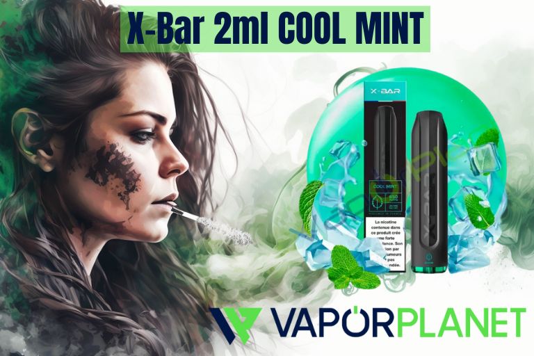 X-Bar 2ml COOL MINT - 10MG - POD Descartável 650 Puff